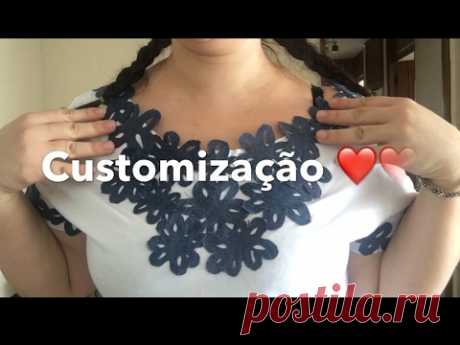 Customizando usando jeans velho - YouTube