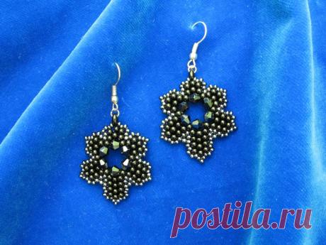 Нечто феерическое и геометрическое, в черном... | biser.info - всё о бисере и бисерном творчестве