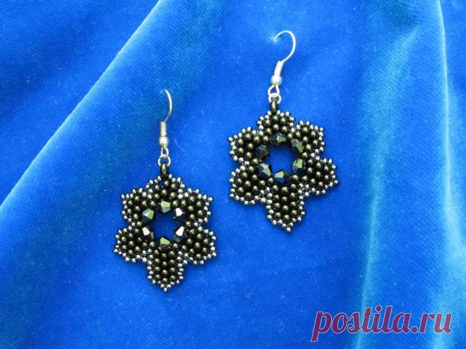 Нечто феерическое и геометрическое, в черном... | biser.info - всё о бисере и бисерном творчестве