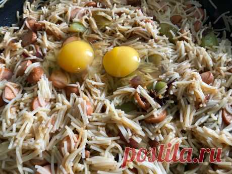 Когда нет времени стоять у плиты, я беру пачку вермишели и готовлю вкусное и незатейливое блюдо | Сам поешь и жену удиви | Яндекс Дзен