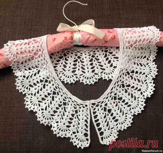 Новые воротнички. Схемы | Вязаные крючком аксессуары