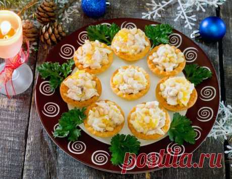 Тарталетки с курицей и ананасом - рецепт приготовления с фото от Maggi.ru
