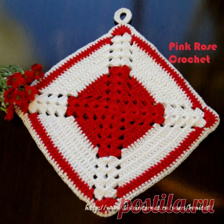 Прихватка от Pink rose crochet...