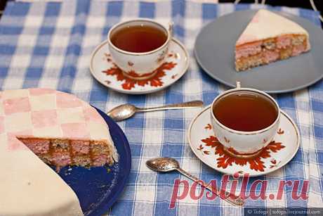 Торт Баттенберг (Round Battenberg Cake)