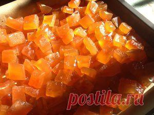 Цукаты из арбузных корок