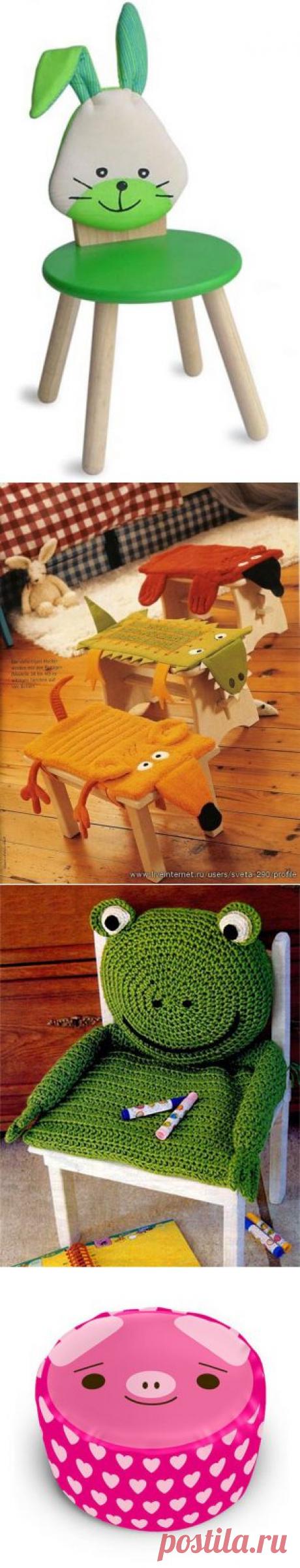 Декор детских стульчиков .