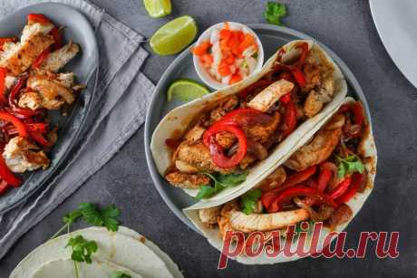 Фахитос с курицей, пошаговый рецепт с фото - Вкуснофф.рф