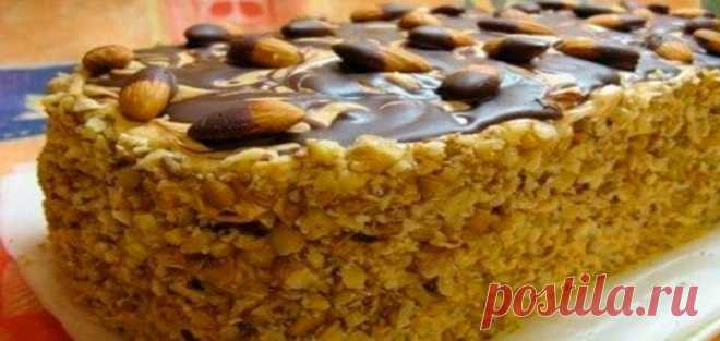 Торт семистаканник. Простой и очень вкусный — Бабушкины секреты Этот рецепт из старых записей. Его делали еще лет двадцать назад.  Его просто готовить. В результате получается воздушный и очень нежный бисквит. А крем  подойдет любой.