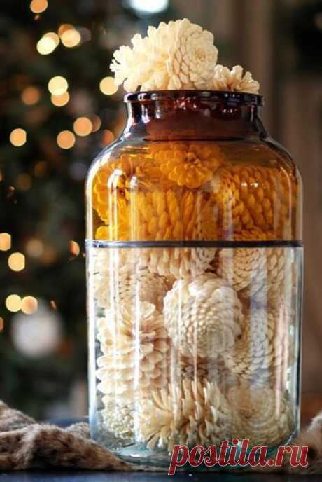 Отбеливаем шишки для декора — Сделай сам, идеи для творчества - DIY Ideas