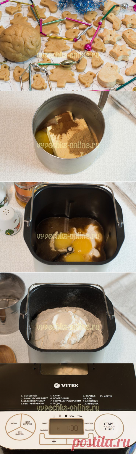 ✔️Тесто для пряников в хлебопечке (имбирное) – рецепт с фото