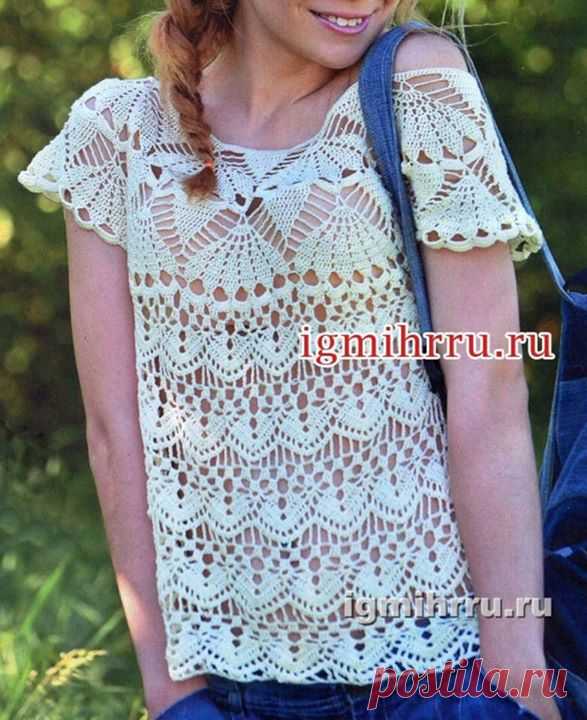 Ажурная кофточка.