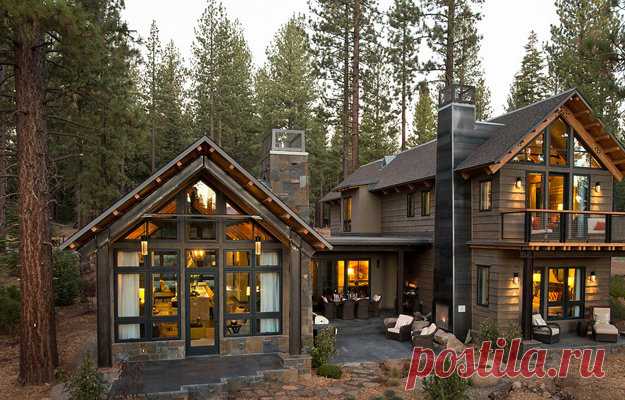 Как должна выглядеть современная дача: коттедж в лесу | Свежие идеи дизайна интерьеров, декора, архитектуры на InMyRoom.ru
