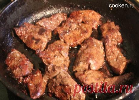 Салат из печени и шампиньонов - рецепт с фото