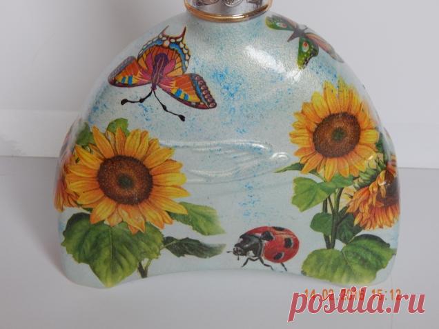 Мои новые бутылочки и баночки - Декупаж. Работы пользователей