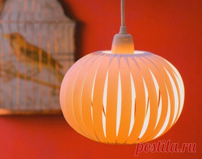 Абажур для спальни из простой бумаги своими руками - Журнал 