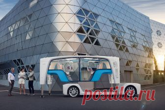 Rinspeed Snap – беспилотник со сменными кузовами Концепт-кар может использоваться как пассажирский салон, кемпер, грузовой контейнер, магазинчик, медпункт или превращается в недвижимость, поднимаясь на опорах. Автономный «скейтборд» при этом едет на подзарядку или приступает к следующей миссии …