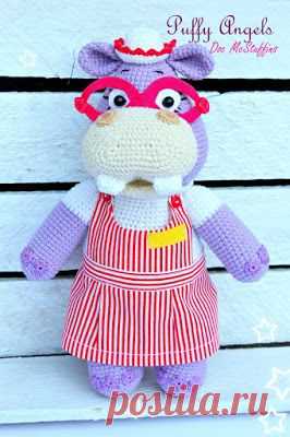 (19) Doctor McStuffins Hippo Hallie-Free Pattern (Amigurumi Free Patterns)