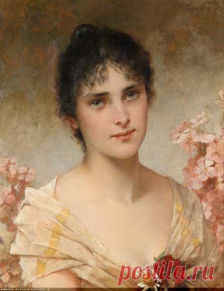 АукционноЖенскоОбразное... Конрад Кизель/Conrad Kiesel (German 1846-1921)... Ах, эти женские глаза, Ах, это таинство вселенной...