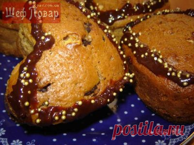 кофейные кексы с зефиром и орехами / Сладкая выпечка / Рецепты / Шеф-повар – простые и вкусные кулинарные рецепты, фото-рецепты, видео-рецепты