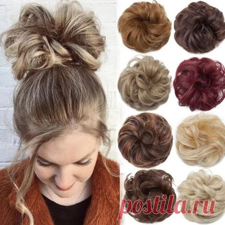 Hair Bun Pad Elastic Hair Rope Rubber Band Hair Extensions | Etsy
