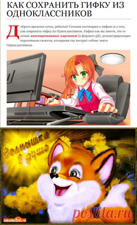 Как скачать гифку с Одноклассников и BK?