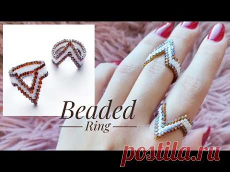 Мастер-класс: Кольцо из бисера | Tutorial: Beaded ring