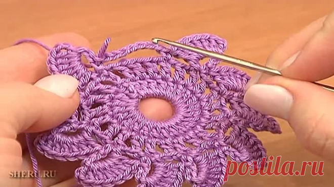 Beautiful Crochet Lace Patterns Урок 12 Вязание ленты в технике ленточного кружева