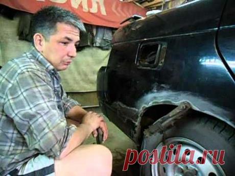 ▶ Как покрасить и обработать ржавчину на задних арках 2110-часть 1(начало) - YouTube