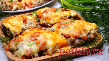 Мясо по-купечески с грибами — Домашняя кулинария