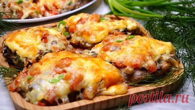 Мясо по-купечески с грибами — Домашняя кулинария