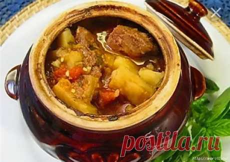 Готовим чанахи в горшочках