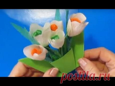 Что Подарить Маме Бабушке День Матери Красивые цветы букет поделки бумаги своими руками 8марта DIY