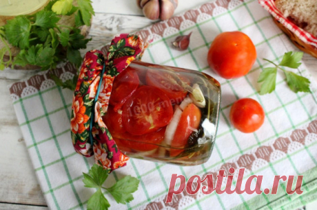 Помидоры дольками с луком и маслом на зиму рецепт с фото пошагово - 1000.menu