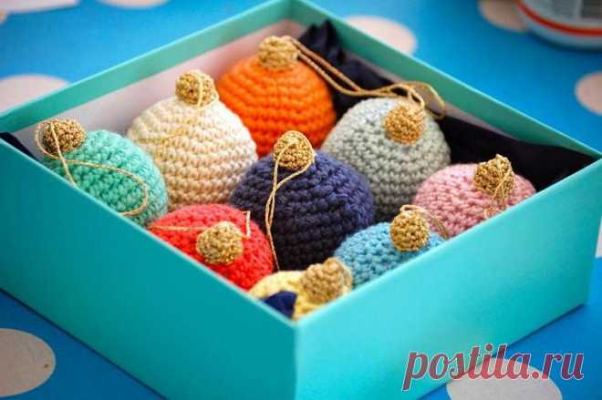 Идеи вязаных  елочных игрушкек  | Ольга knits спицами и крючком | Яндекс Дзен