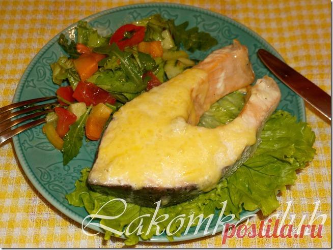 Стейк из семги запеченный в духовке - lakomka.club