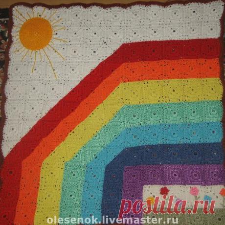 Купить Детский развивающий коврик-плед "Радуга" - развивающая игрушка, развивающие игрушки, плед