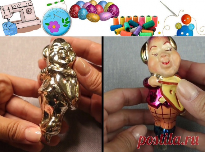 Реставрация елочной игрушки / Профессор Груша из Чиполлино - Поделки своими руками
