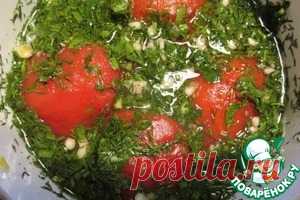 Помидоры малосольные суточные - кулинарный рецепт