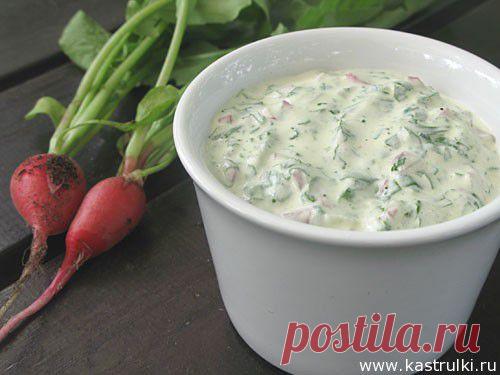 Соус из кресс-салата и редиски | Кастрюльки.ру
