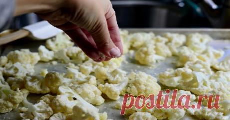 Запеченная цветная капуста с сыром