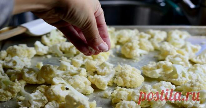 Запеченная цветная капуста с сыром