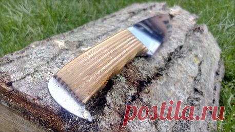 Ножик из пильного диска и фанеры