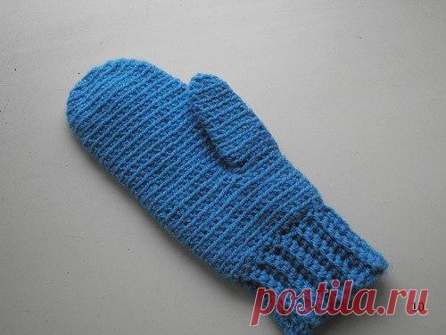 Варежки, вязанные крючком