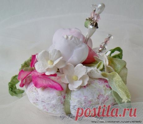 МК - ВИНТАЖНАЯ ИГОЛЬНИЦА В СТИЛЕ ШЕББИ ШИК