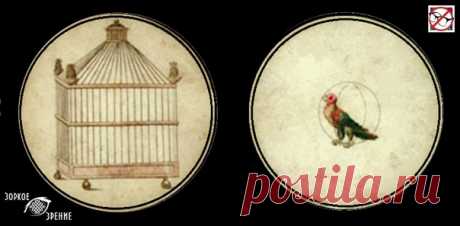 ⌘ ЗАРЯДКА ДЛЯ ГЛАЗ ⌘
Создана на основе старинной игрушки иллюзии для глаз тауматропе
Посади попугая в клетку!

Перед вами одно из сильнейших упражнений для тренировки зрительной системой и осознанного управления мышцами глаз.
Показать полностью...