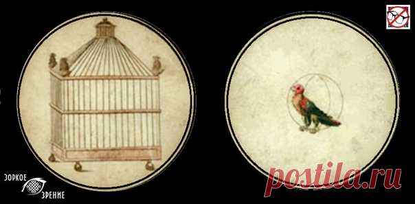 ⌘ ЗАРЯДКА ДЛЯ ГЛАЗ ⌘
Создана на основе старинной игрушки иллюзии для глаз тауматропе
Посади попугая в клетку!

Перед вами одно из сильнейших упражнений для тренировки зрительной системой и осознанного управления мышцами глаз.
Показать полностью...