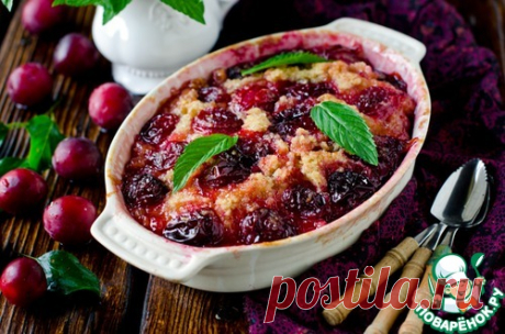 Сливовый пирог с карамелью - oбещаю, это что-то невообразимо вкусное!
