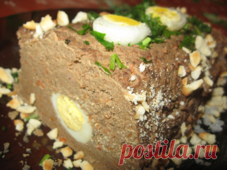 Легкий паштет из куриной печени