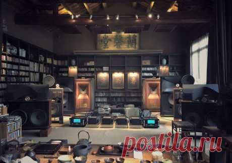 High end audio audiophile listening room with Tannoy Westminster Prestige