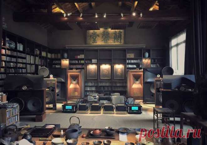 High end audio audiophile listening room with Tannoy Westminster Prestige